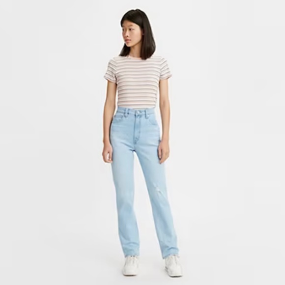 Levi’s 70s high rise slim straight plus size women’s jeans - Picture 1 of 6